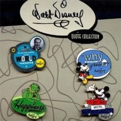 Disney Booster Pin Collection - Walt Disney Quotes
