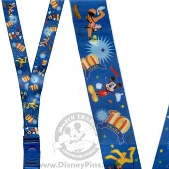 Disney Lanyard - Pin Trading 10th Anniversary
