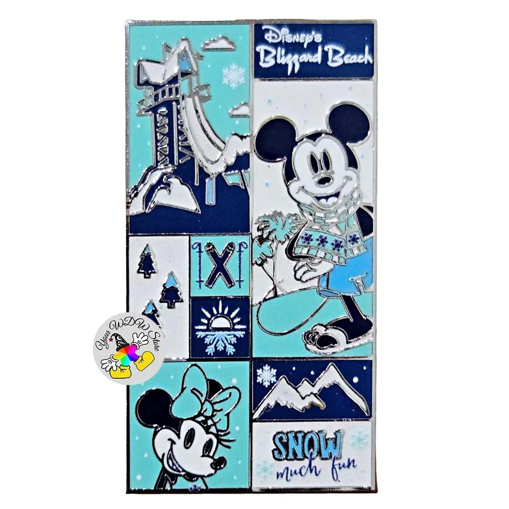 Disney Pin - Mickey And Minnie Blizzard Beach