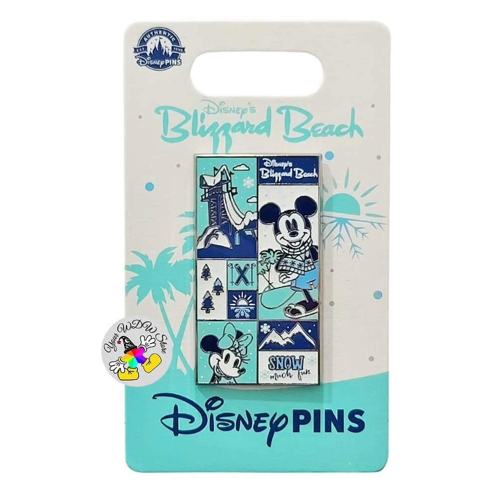 Disney Pin - Mickey And Minnie Blizzard Beach - Image 2