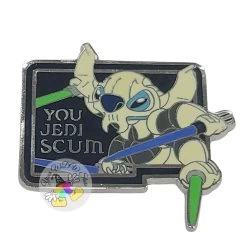Disney Pin - Mystery Star Wars Quotes - Stitch As General Grievous