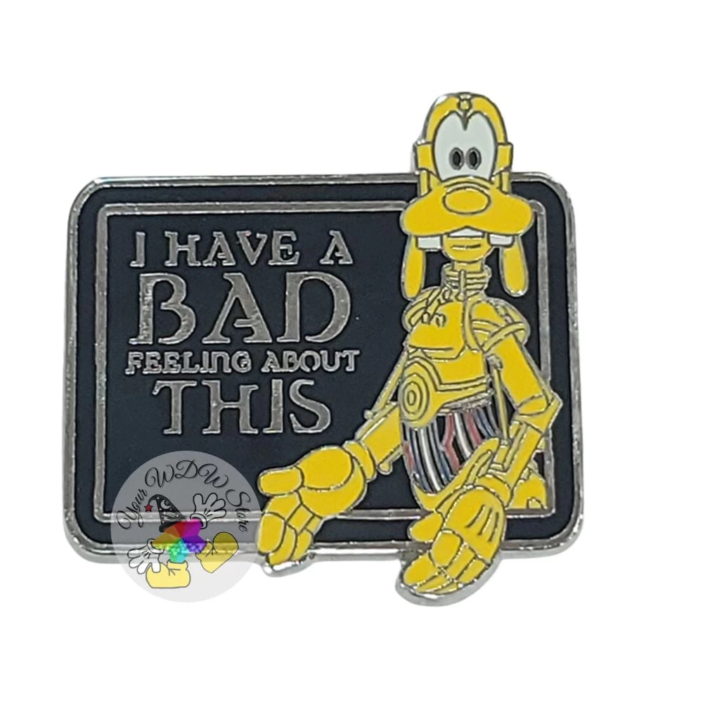 Disney Pin - Mystery Star Wars Quotes - Goofy As C-3PO