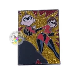 Disney Pin - 2013 PIXAR Mystery Collection - The Incredibles - Elastic Girl And Jack-Jack