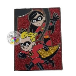 Disney Pin - 2013 PIXAR Mystery Collection - The Incredibles - Violet And Dash