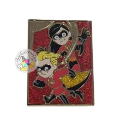 Disney Pin - 2013 PIXAR Mystery Collection - The Incredibles - Violet And Dash CHASER