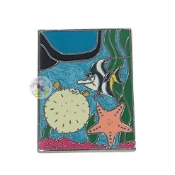 Disney Pin - 2013 PIXAR Mystery Collection - Finding Nemo - Gil Bloat And Peach