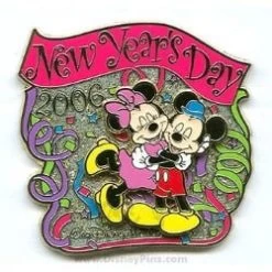 Disney New Year's Day Pin - Mickey And Minnie Mouse