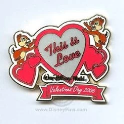 Disney Valentine's Day Pin - To My Valentine - Chip And Dale