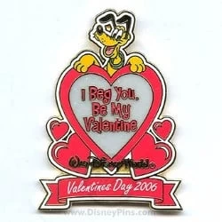 Disney Valentine's Day Pin - To My Valentine - Pluto
