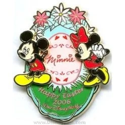 Disney Easter Pin - Mickey Mouse And Minnie Mouse