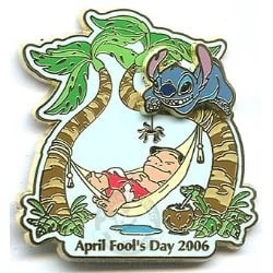Disney April Fool's Day Pin - Lilo And Stitch