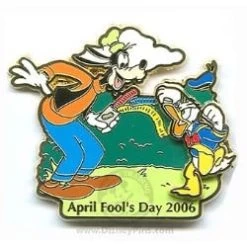 Disney April Fool's Day Pin - Goofy And Donald Duck