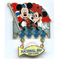 Disney Norway National Constitution Day Pin - Mickey And Minnie