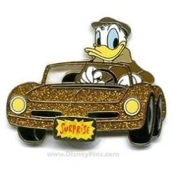 Disney Surprise Pin - Glitter Cars - Donald Duck