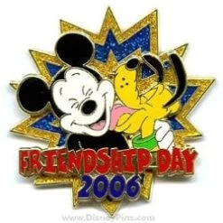 Disney Friendship Day Pin - Mickey Mouse And Pluto