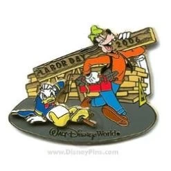 Disney Labor Day Pin - Donald Duck And Goofy