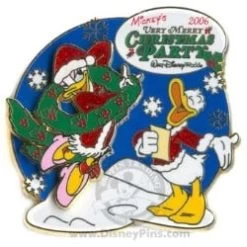 Disney Very Merry Christmas Party 2006 Pin - Donald And Daisy