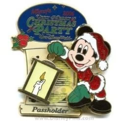 Disney Very Merry Christmas Party 2006 Pin Passholder Mickey Mouse