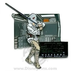 Disney Star Wars Weekends 2007 Pin - Luke Skywalker Blaster Training