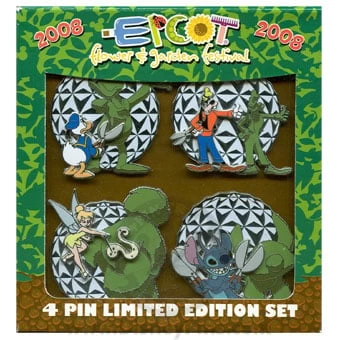 Disney Boxed Pin Set - Flower & Garden Festival 2008 - Self Portraits