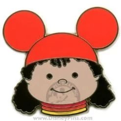 Disney Mystery Tin Pin - It's A Small World Kids - Girl - Orange Ears