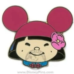 Disney Mystery Tin Pin - It's A Small World Kids - Girl - Pink Ears