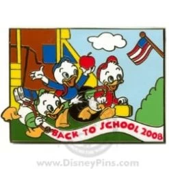Disney Back To School Pin - 2008 - Huey, Dewey And Louie