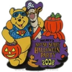 Disney Not So Scary Halloween Party Pin - 2008 - Tigger And Pooh
