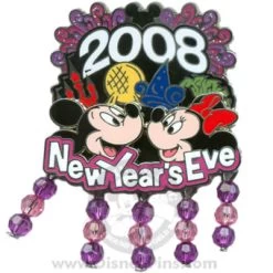 Disney New Year's Eve Pin - Mickey And Minnie