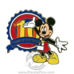 Disney Pin Trading 10th Anniversary Pin - Mickey