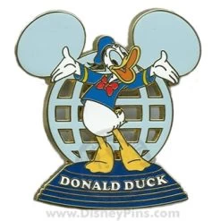 Disney Resort Ear Globe Pin - Donald Duck