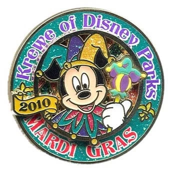 Disney Mardi Gras Pin - 2010 - Mickey Mouse