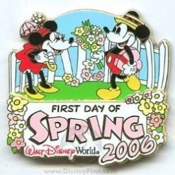 Disney First Day Of Spring Pin - Mickey & Minnie Mouse