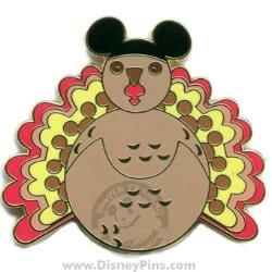 Disney Thanksgiving Pin - Turkey In Ears Hat