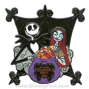 Disney Not So Scary Halloween Party Pin - 2009 - Jack And Sally