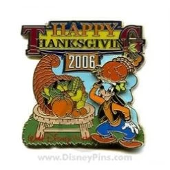 Disney Happy Thanksgiving Pin - 2006 Goofy