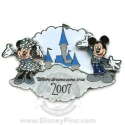 Disney Visa Pin - Mickey And Minnie 2007