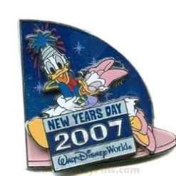 Disney New Year's Day Pin - Donald And Daisy Duck