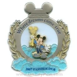Disney Passholder Pin - Walt Disney World Resort 2007 - Mickey Mouse