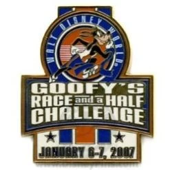 Disney Marathon Pin - Goofy's Race-and-a-Half Challenge