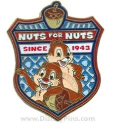 Disney Character Crest Pin - Chip And Dale