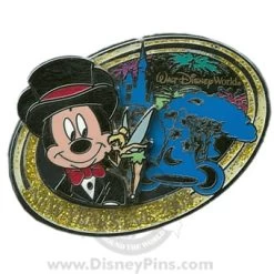 Disney New Years Eve 2009 Pin - Mickey And Tinker Bell