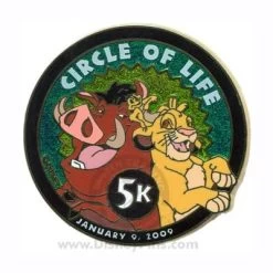 Disney Marathon Pin - 2009 Circle Of Life 5K