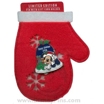 Disney Happy Holidays Pin - 2008 - Mickey Mouse