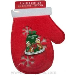 Disney Happy Holidays Pin - 2008 - Chip And Dale