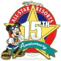 Disney Resort Pin - All Star - 15th Anniversary