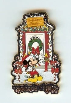 Disney Passholder Pin - Spectacle Of Lights 2002 - Mickey