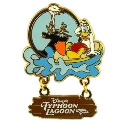 Disney Donald Duck Pin - Typhoon Lagoon Water Park Logo