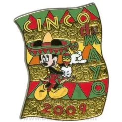Disney Cinco De Mayo Pin - 2009 - Mickey Mouse
