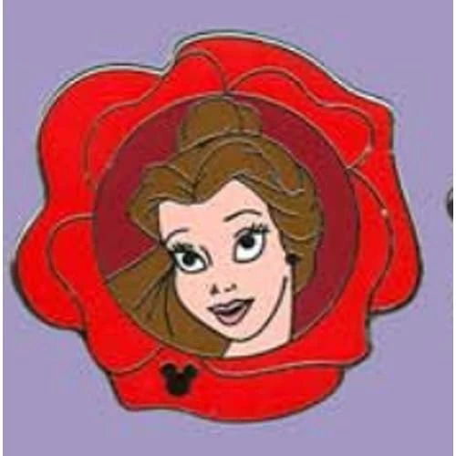 Disney Hidden Mickey Pin - 2011 Series - Belle - Flower